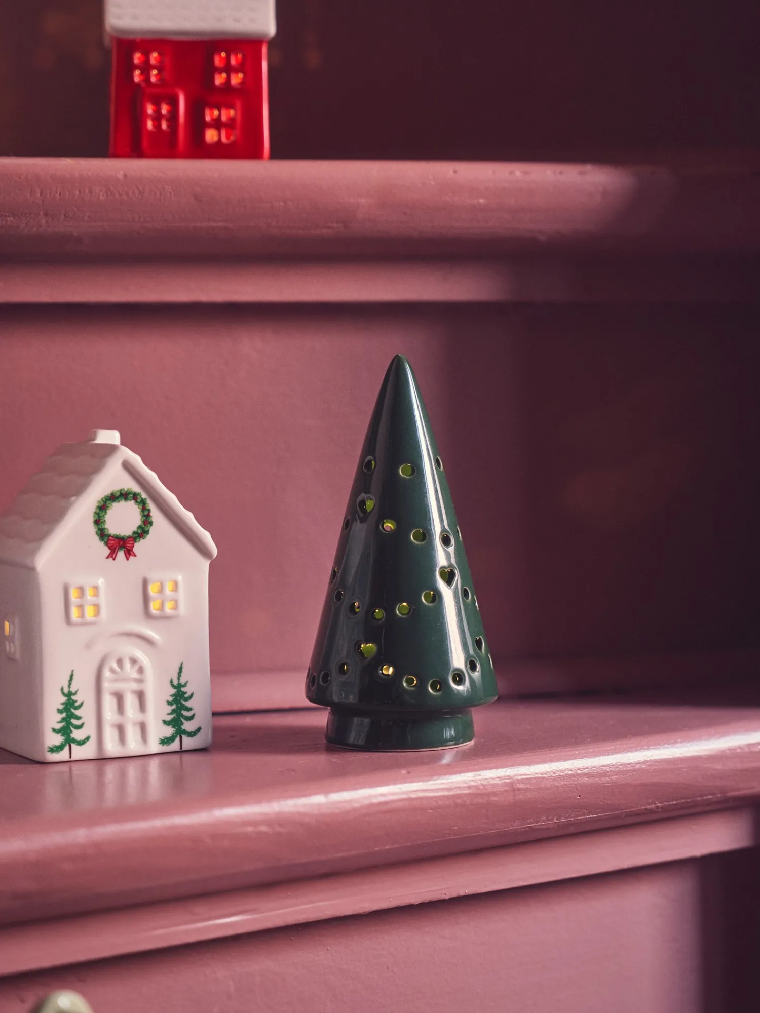 Dekorativt Tre Med LED Julepynt|Dekorasjon