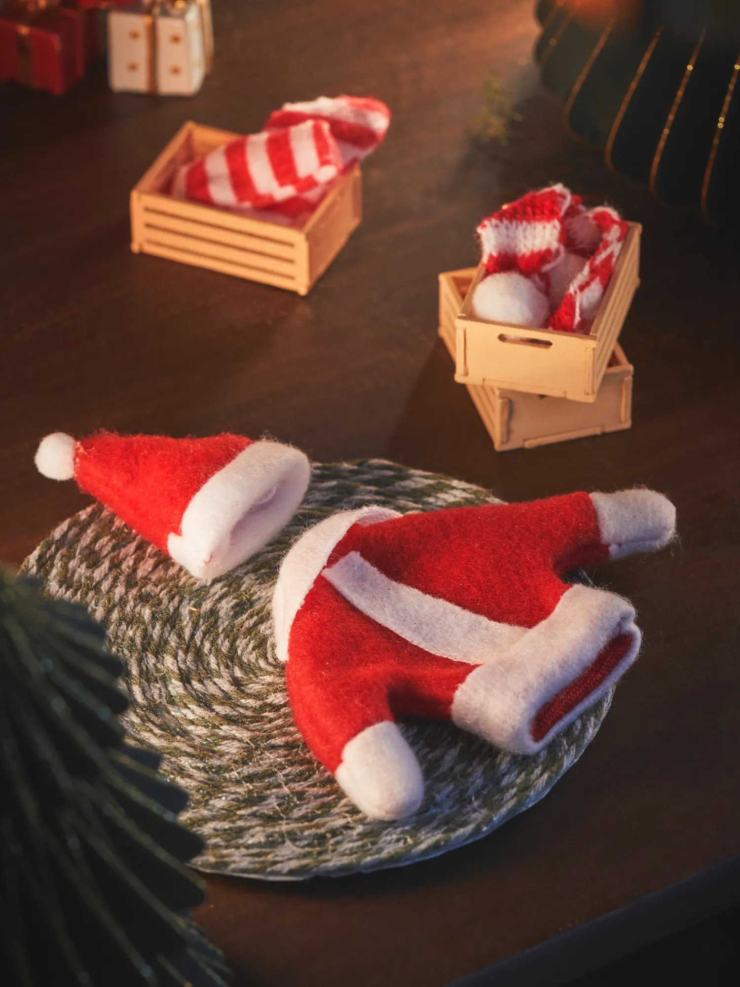 Clearance DIY Miniklærsett Julepynt|Nissedør Og Tilbehør