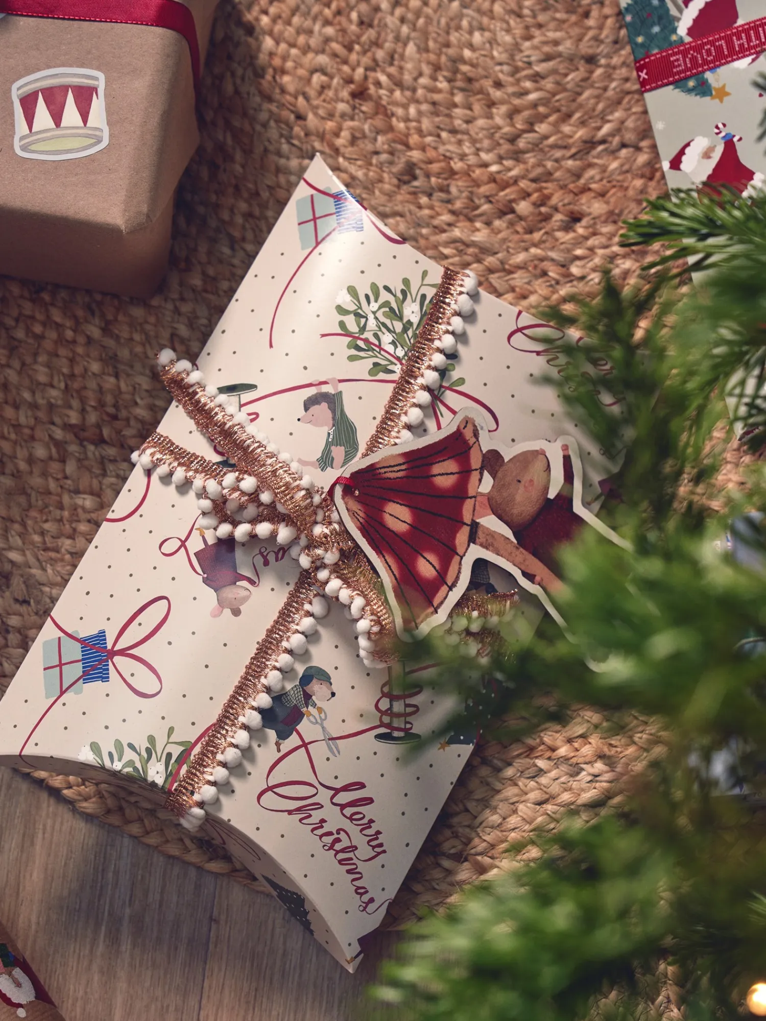 Best Gavebånd Med Ornament JuleInnpakning|Gavebånd