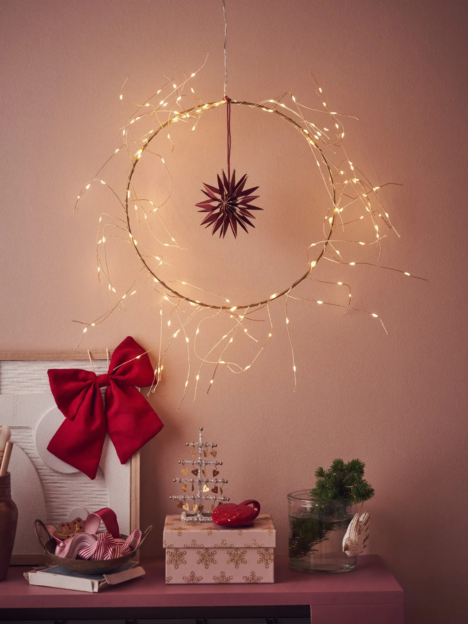 Outlet LED-krans Ø30 Cm Julepynt|Dekorasjon