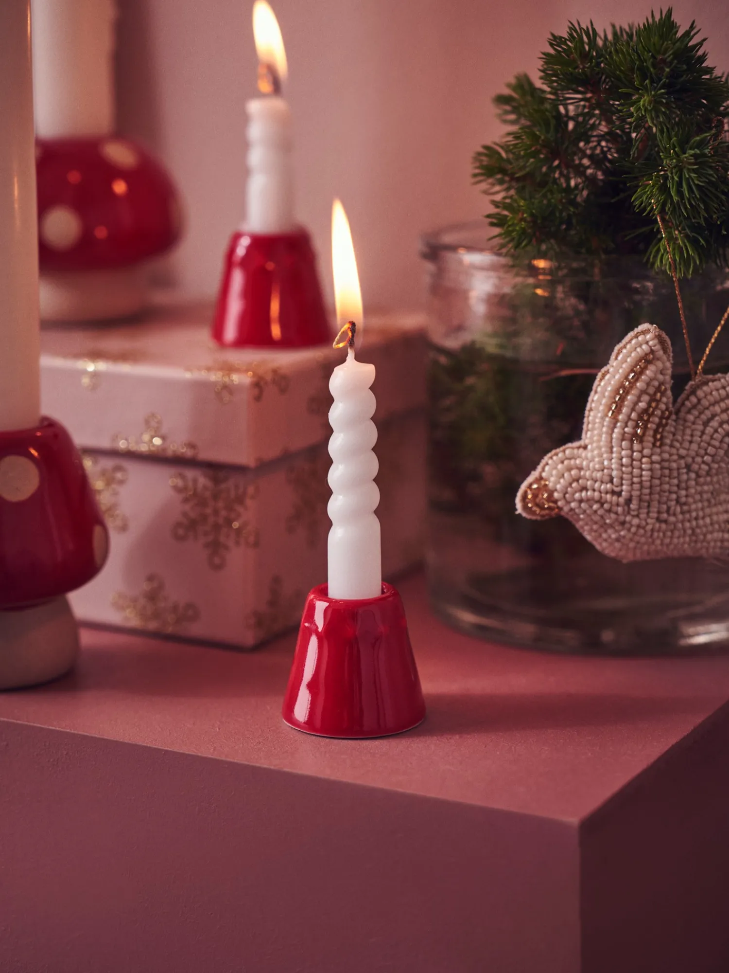 Clearance Lysestake Julepynt|Lysestaker