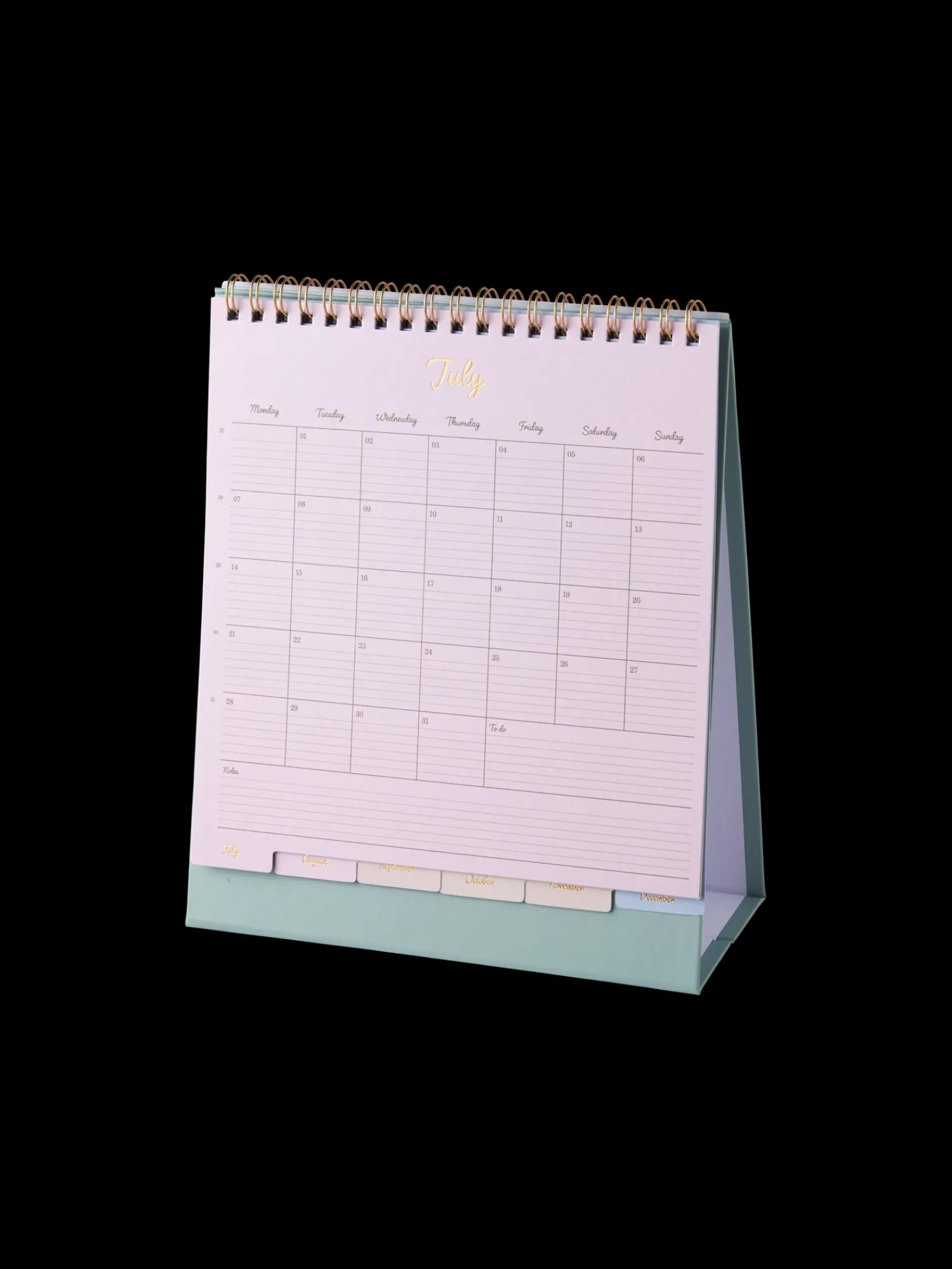 Outlet Månedlig Skrivebordskalender Skrivesaker