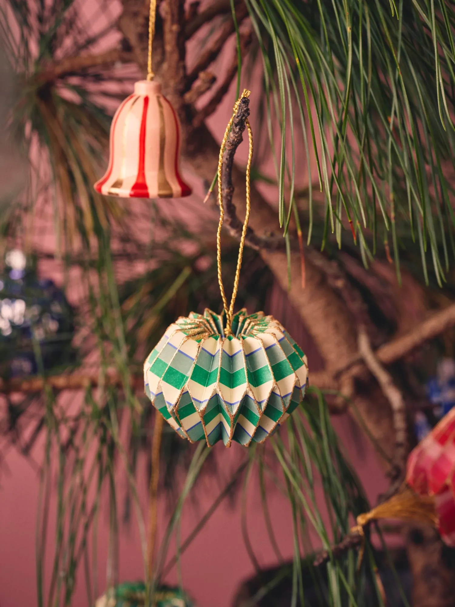 New Papirornament Juletrepynt|Dekorasjon