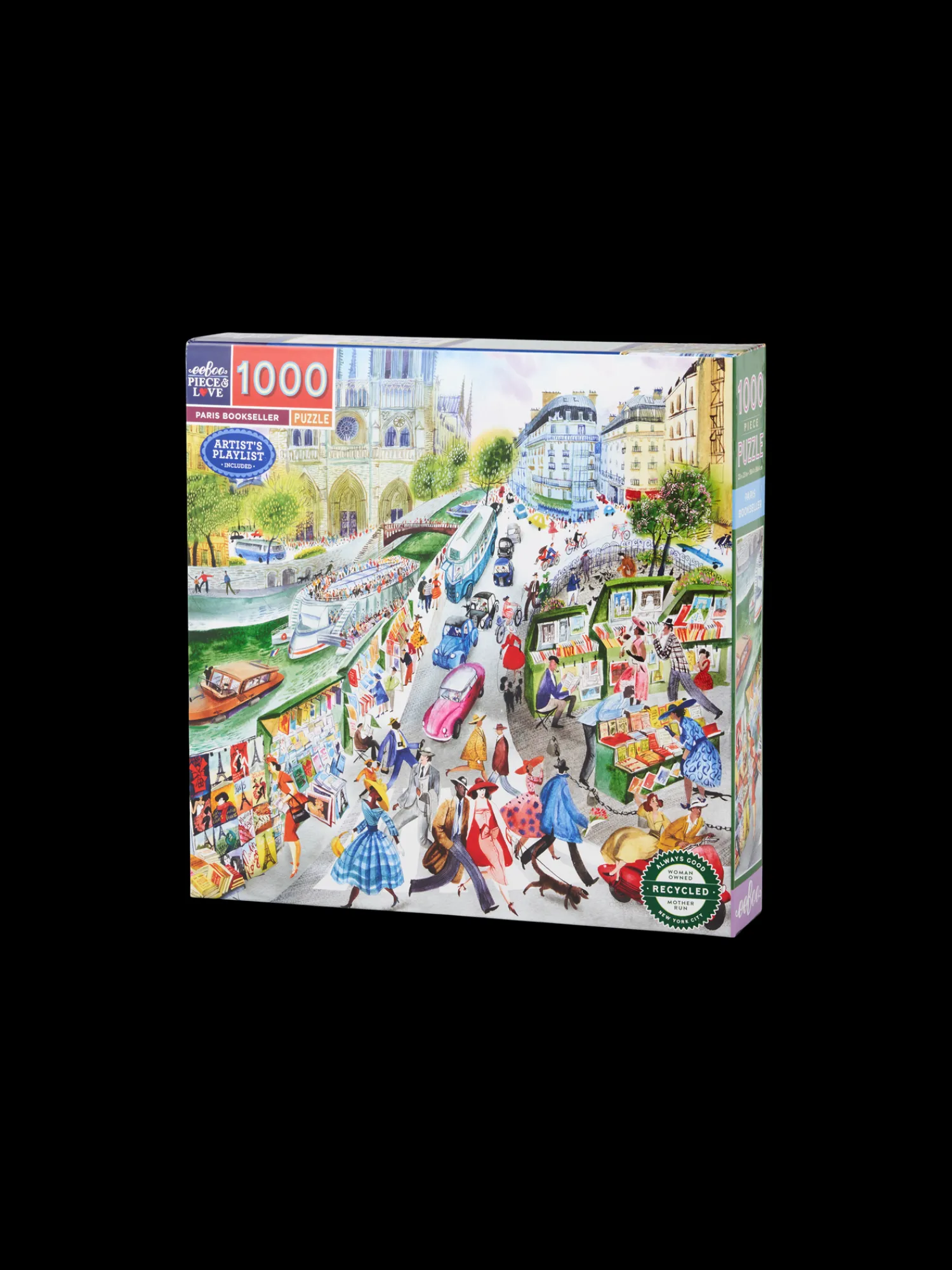 Clearance Paris Bookseller-puslespill 1000 Brikker Puslespill Og Spill