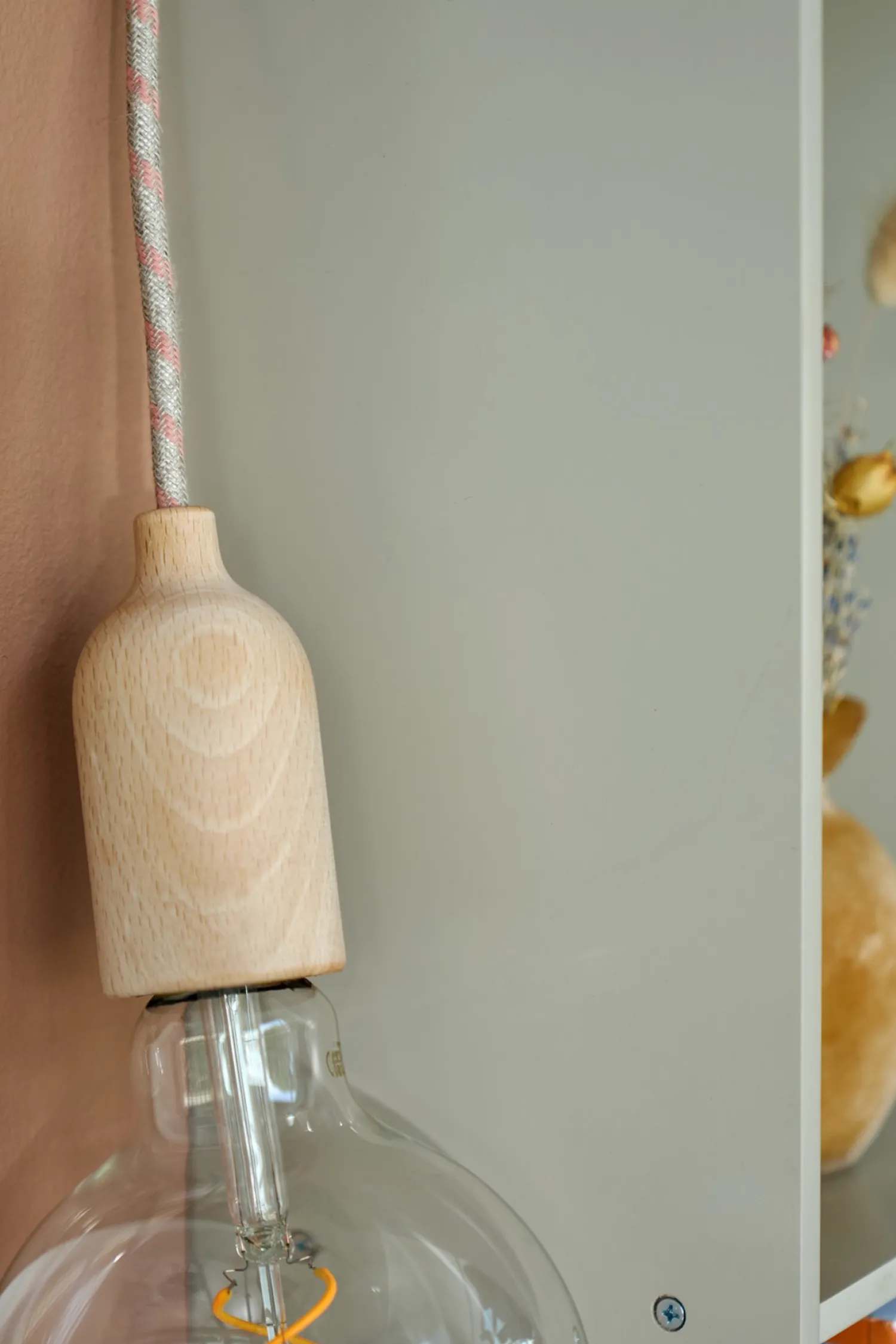 Outlet Pendellampe Natural Med Pæreholder Lamper