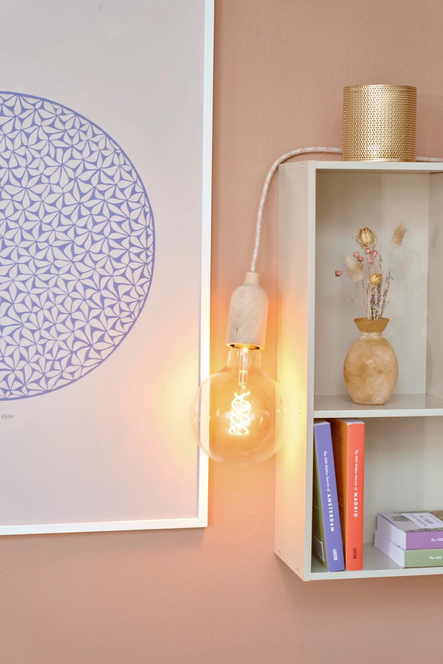 Outlet Pendellampe Natural Med Pæreholder Lamper