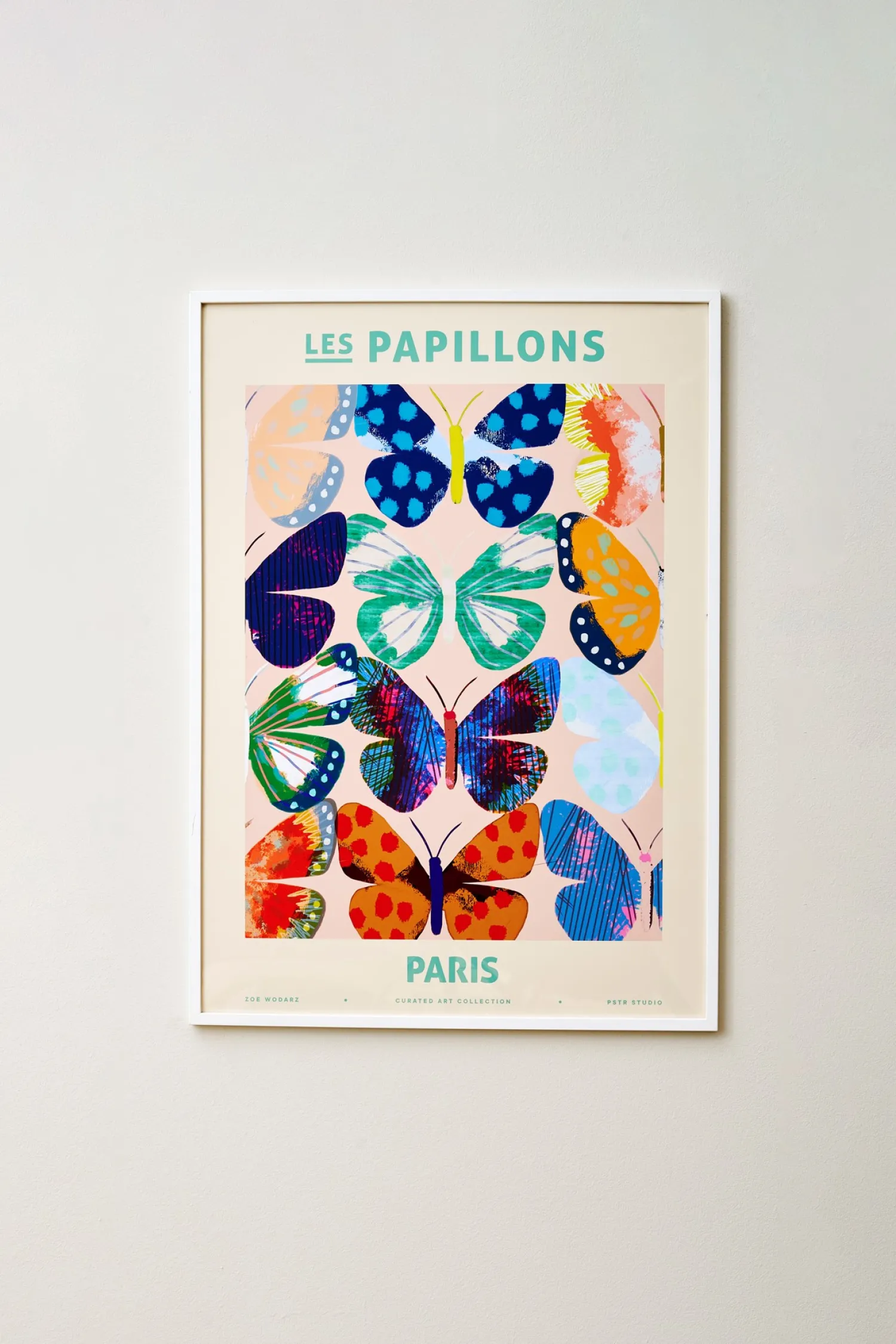 Discount Plakat Les Papillons - Paris 50 X 70 Cm Rammer Og Plakater