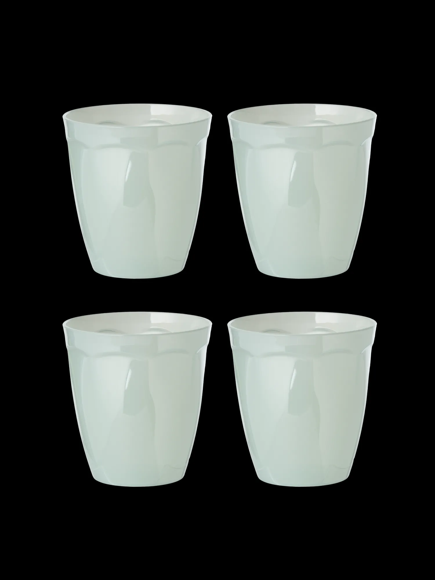 Outlet Plastglass Til Flergangsbruk - 4 Stk BordDekking