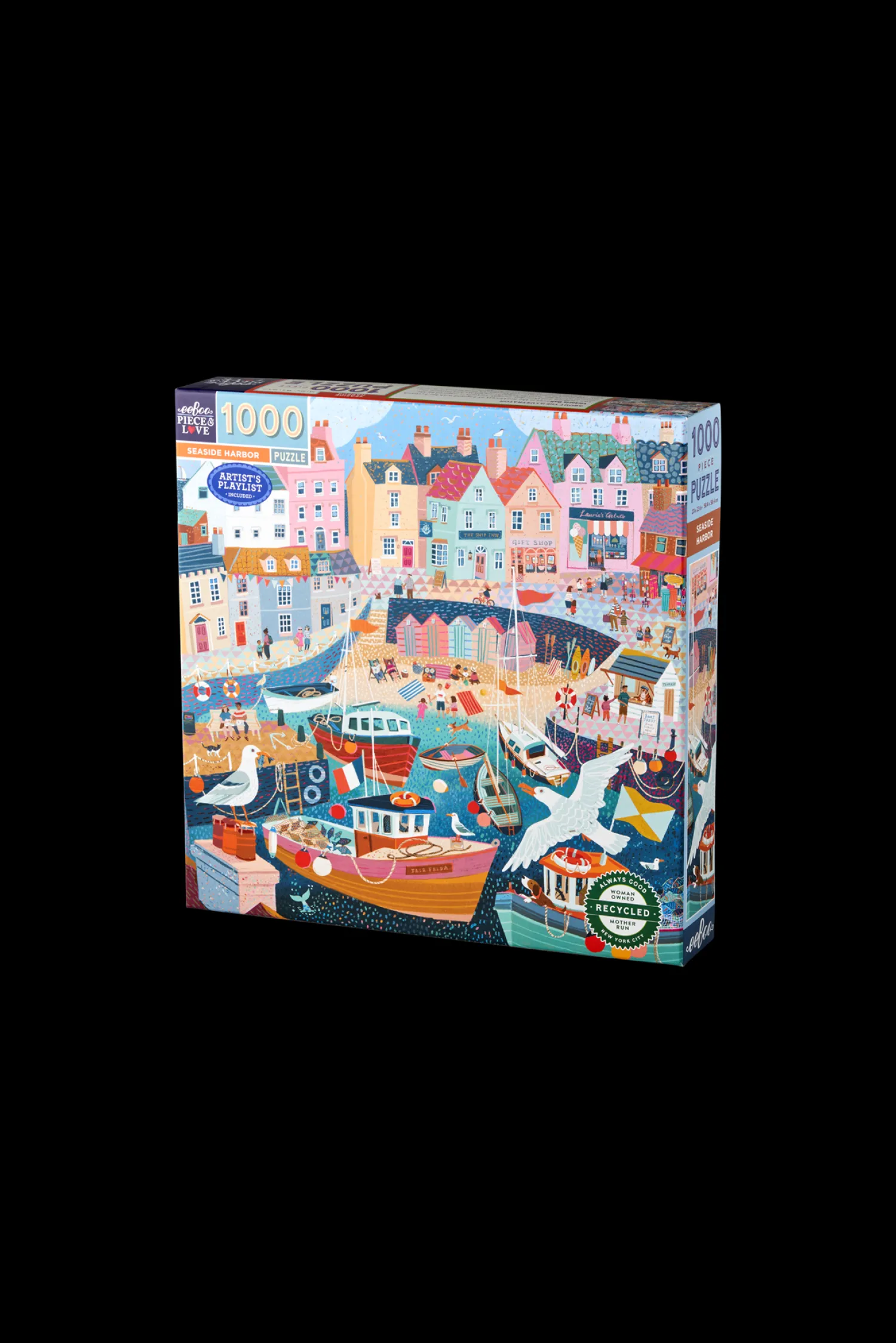 New Seaside Harbor-puslespill Med 1000 Brikker Puslespill Og Spill