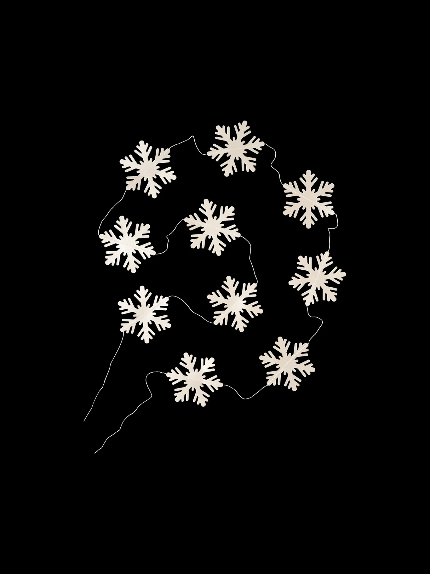 Clearance Snøkrystallgirlander Julepynt|Dekorasjon