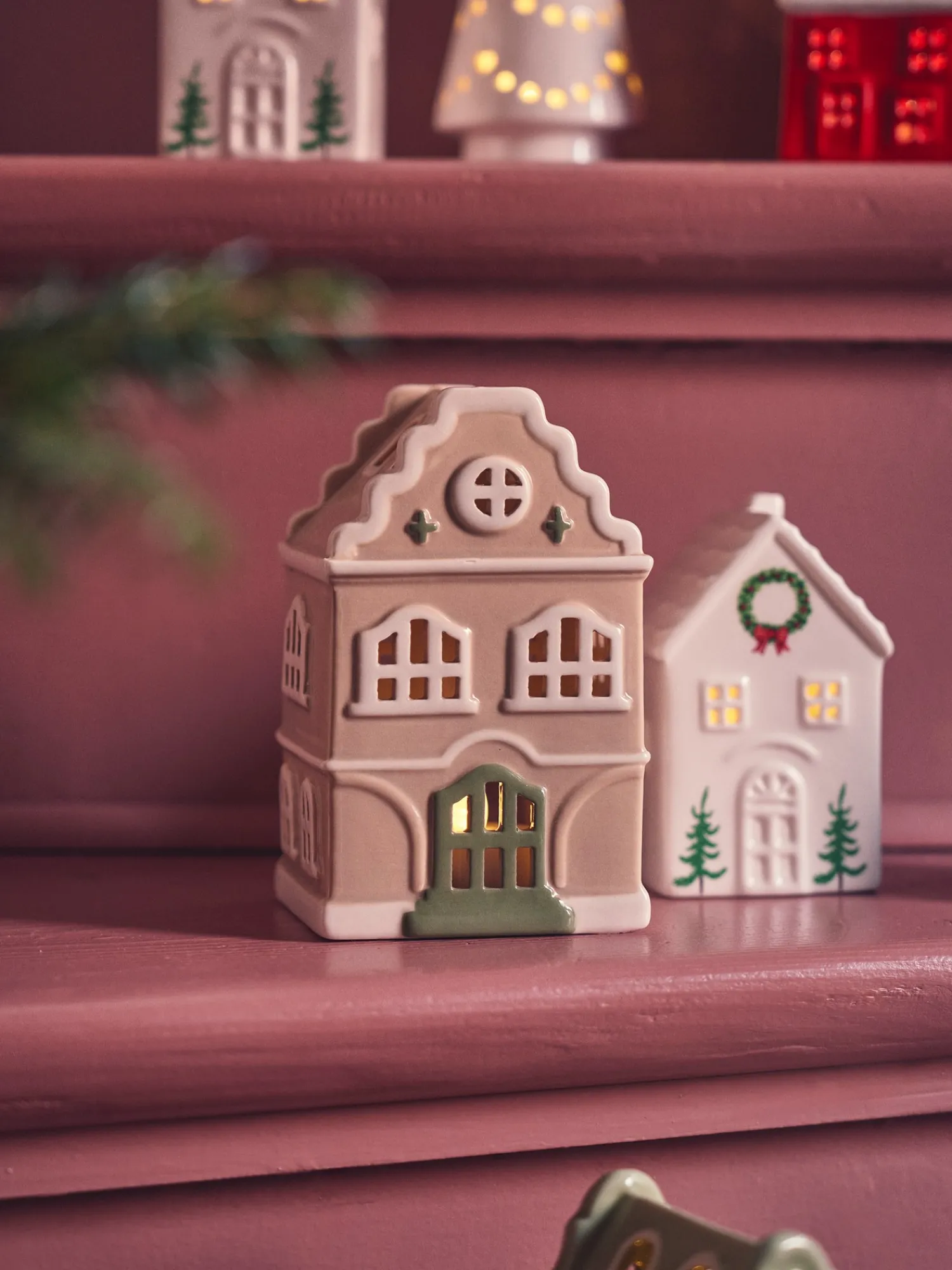 Sale Telysholderhus Julepynt|Lysestaker