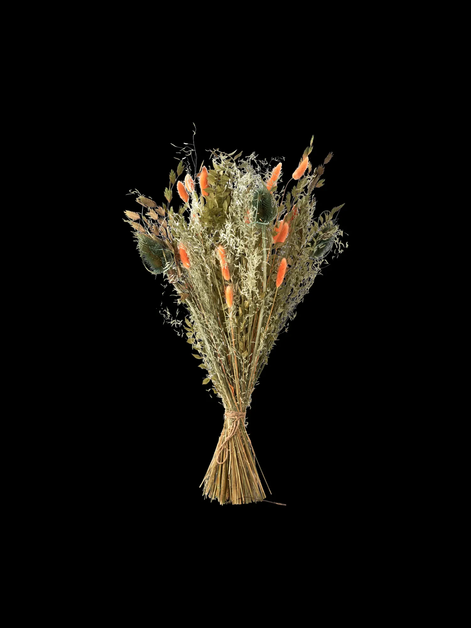 Discount Tørkede Blomster Orange Medium Dekorasjon