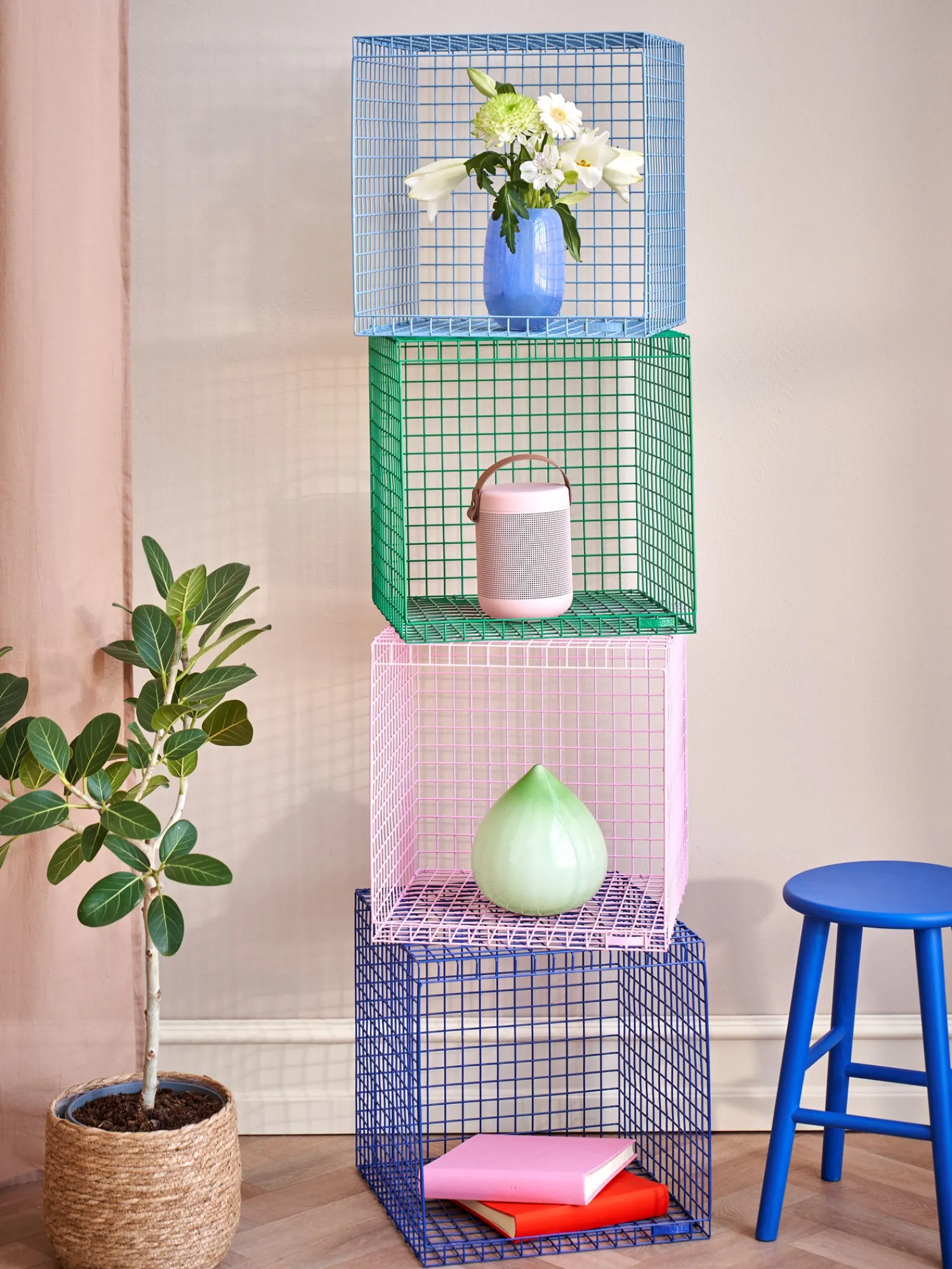Discount WIRE CUBIC Trådhylle Hyller